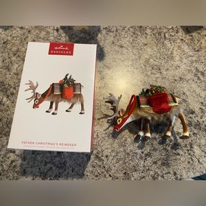 Hallmark Ornament limited edition 2022 Father Christmas Reindeer